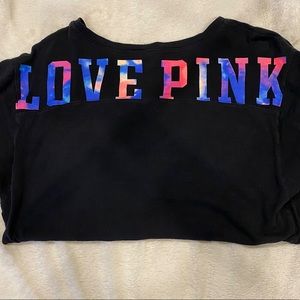 PINK black loose fit shirt Size S